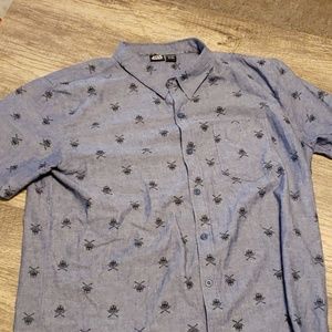 Blue Star Wars Button Up Sz XL. B2